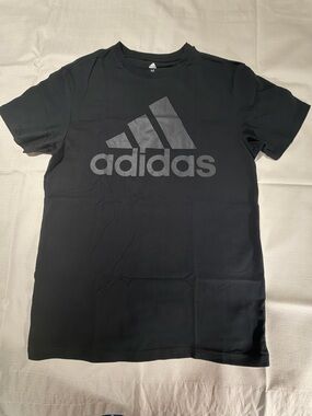 adidas Black Logo Short Sleeve Tee